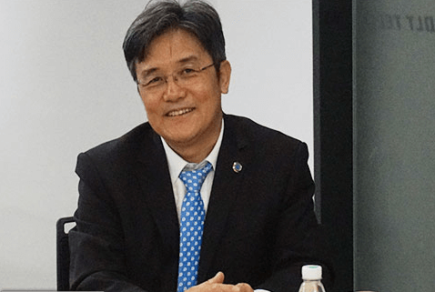  圖為猛獅科技副總裁于同雙參與座談交流