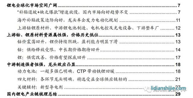 全球化浪潮下的鋰電產業鏈梳理