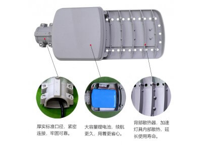 科邁電池 二體化太陽能路燈鋰電池