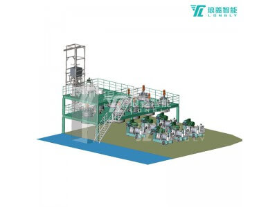 瑯菱智能鋰離子電池負極材料自動化產線圖1